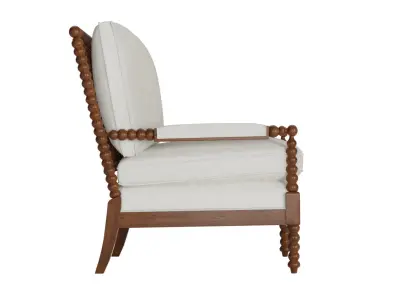Wooden Spool Chair 3D model