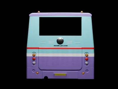 3D BUS MODEL  Low-poly 3D model