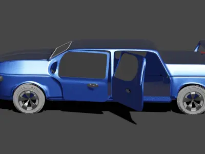Car Concept Low-poly 3D model