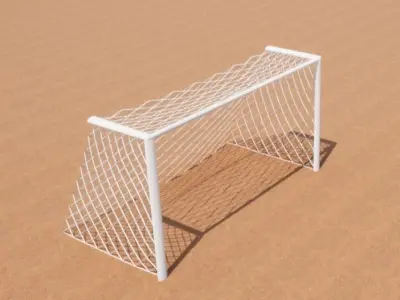 Goal  post 3d model Free low-poly 3D model