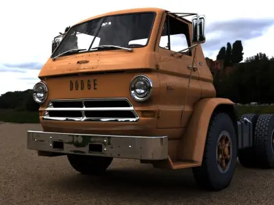 DODGE L700 TILT CAB TRUCK 1966 3D model