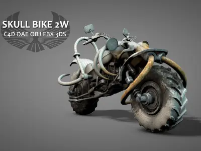 Skull Bike 2W 3D model