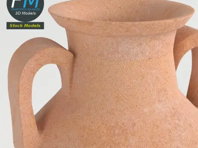 Amphora Jar Vase 3D model