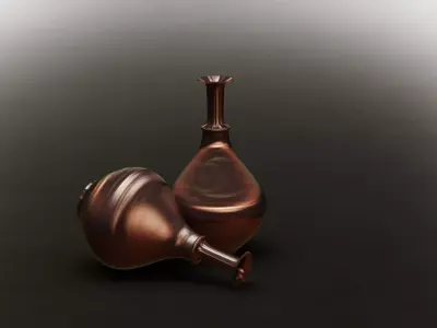 Copper pot Free 3D model