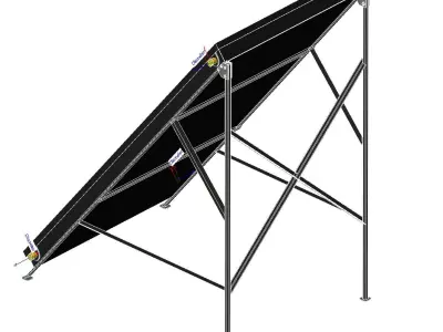 Solar Panel Flat Plate Collector 3D print model