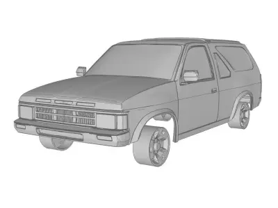 87 Nissan Pathfinder  3D print model