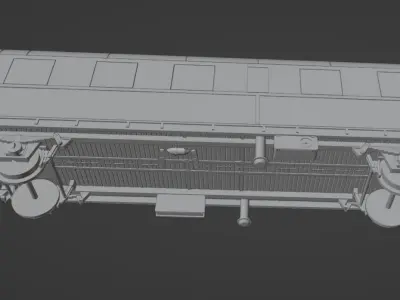 H0 1-87 scale passenger car Bi-29 Donnerbuechse 3D print model