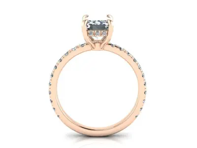Engagment Jewelry Ring 206 3D print model