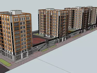 Residental Complex 3D model