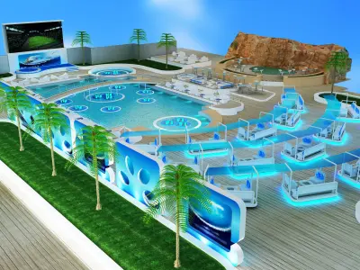 Exterior Event setup a54 3D model