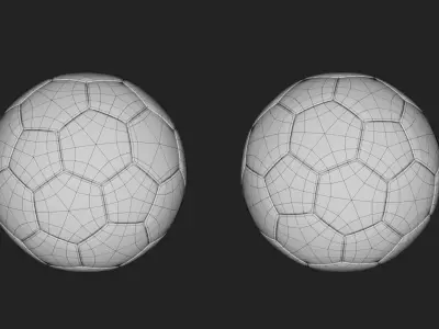 football Low-poly 3D model get