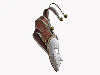 Venetian Carnival mask 02 3D model