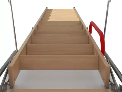 loft ladder Low-poly 3D model