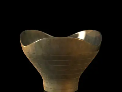 Decorative Brass Bowls by Paavo Tynell Low-poly 3D model