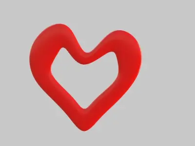 Heart icon v 35 3D model