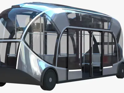 Self-driving city bus  3D model