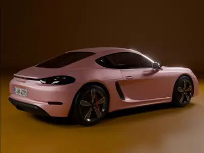 Porsche 718 Cayman 2016 3D model