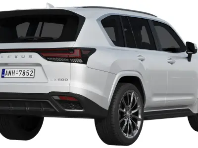 Lexus LX600 F SPORT 2022 3D model