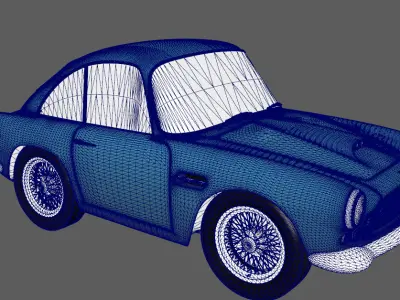 Next generation sports cars Low-poly 3D model