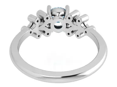 Round Cut Ring 3596 3D print model