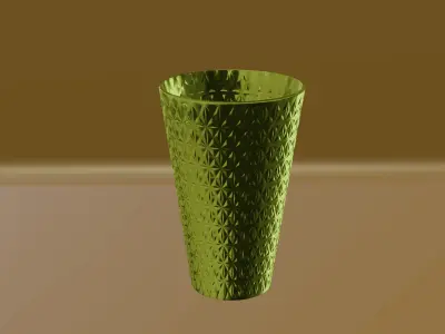 Realistic Crystal Glass 3D Model Free 3D model