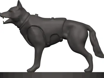 German Shepherd 3D model