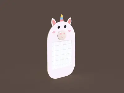 Unicorn Frames Low-poly 3D model