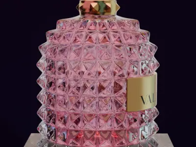 Valentino perfime set 3D model product for Advertising 3D model