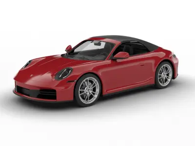 Porsche 911 Carrera Cabrio 2025 3d model 3D model