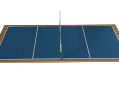 Volley ball Court Low-poly 3D model