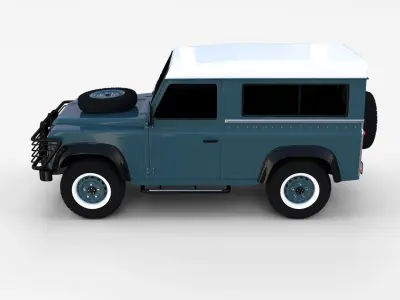 Land Rover Defender 90 Station Wagon rev 3D model