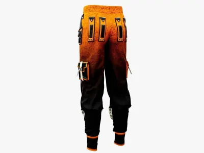 HipHop Pants Low-poly 3D model