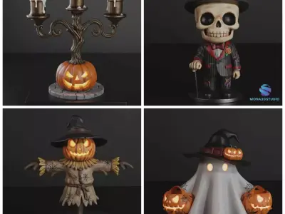 Halloween SeT   3D print model
