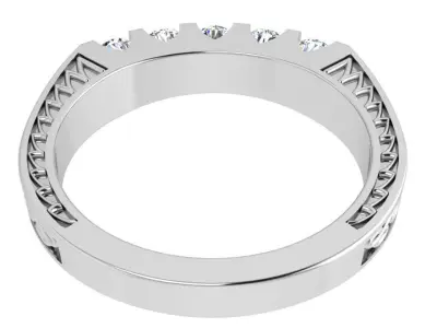 Diamond Engraving Ring 4247 3D print model