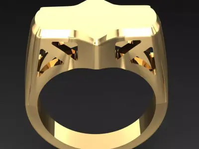 Luxury Men Rings Designs 4MR058 3D print model