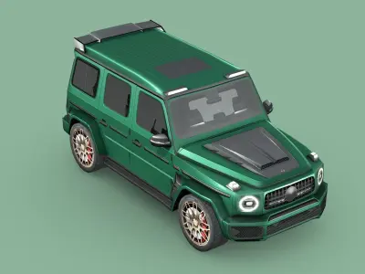 Mercedes-Benz AMG G63 BRABUS 700 Low-poly 3D model