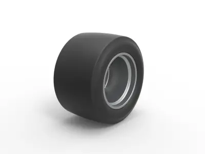 Wheel from Asphalt Modified stock car Scale 1 to 25 3D print model