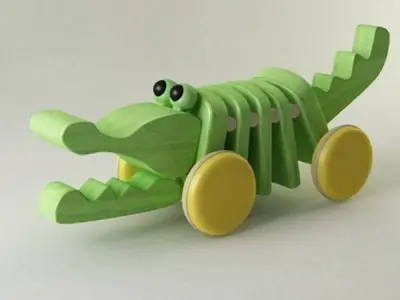 Toy Crocodile 3D model