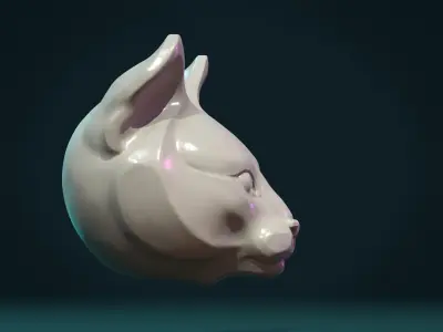 Cat Head 3D print model