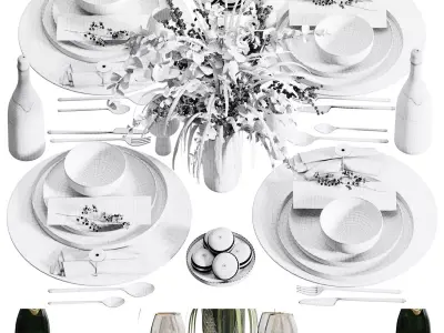 Table Set 11 3D model