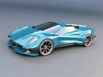 Akariox concept car 3D model