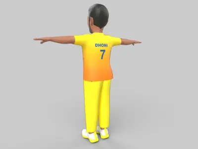 Dhoni 3D model