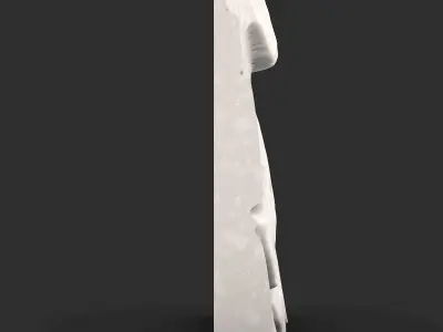 High Poly Rock Wall Component 3D print model