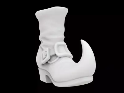 Witch Boot Decoration 3D Print Model 3D print model