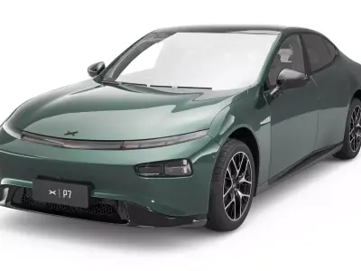 2024 Xpeng P7 With Interior  3D model