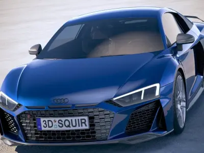 Audi R8 2019 3D model