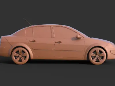 Renault Megane 3D print model
