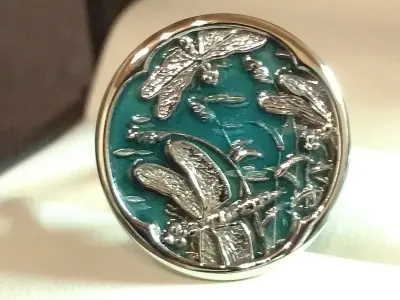 Summer dragonfly ring 3D print model