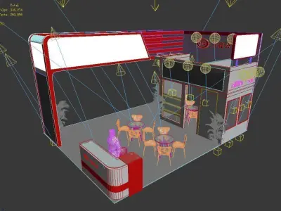 Booth - Area - 6X7-3DMAX2009-03 3D model