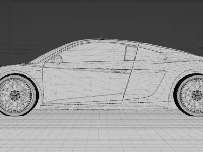 Audi R8 3D model V3